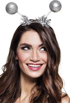 20 stuks: Tiara Glitterballen - zilver