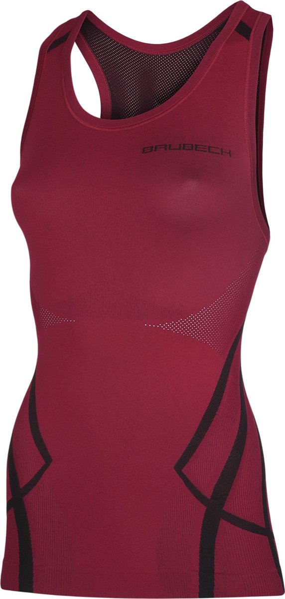 Brubeck Dames Seamless Fitness Shirt - Tank-Ruby-M