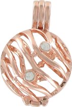 Quiges Engelenroeper Bolhouder - Dames - Roségoudkleurig Golven - 18mm