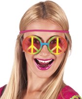 24 stuks: Partybril Hippie