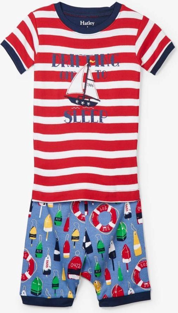 Hatley jongens pyjama Distressed Buoys - 104