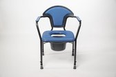 Chaise-toilette bleu réglable bleu - Chaise d'aisance