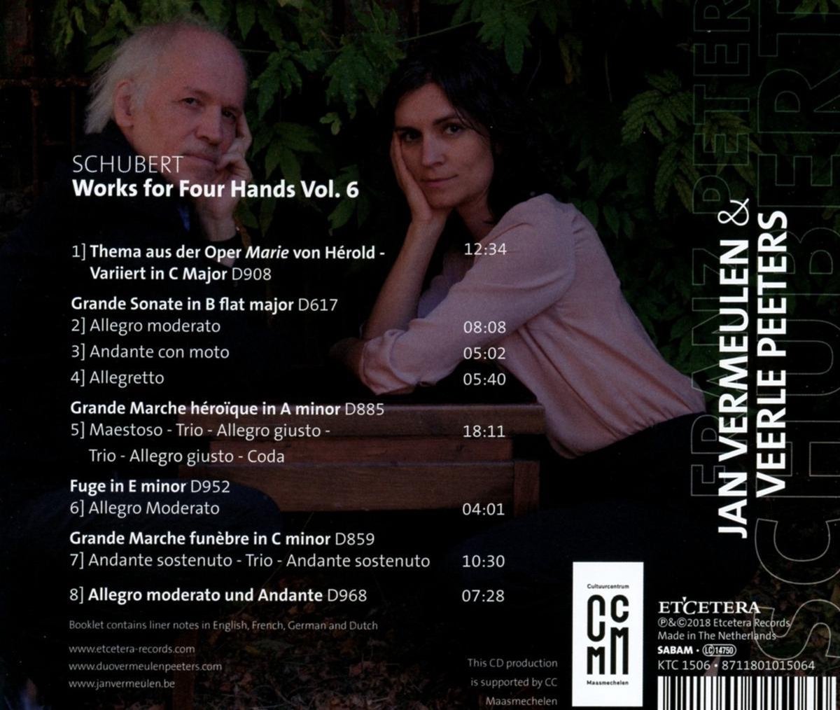 Jan Vermeulen & Veerle Peeters - Schubert: Works For 4 Hands Vol. 6 (CD ...