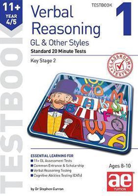 11+ Verbal Reasoning Year 4/5 GL & Other Styles Testbook 1 - cover