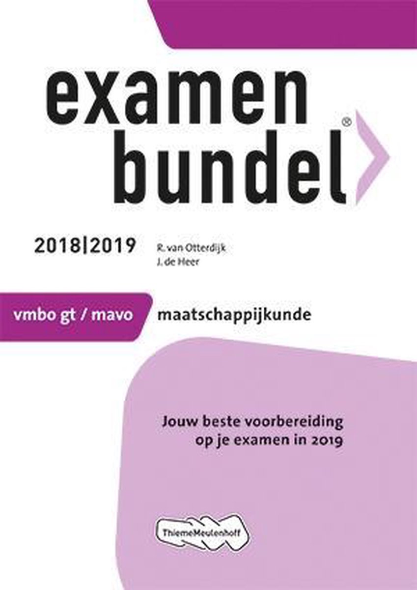 Examenbundel vmbo-gt/mavo Maatschappijleer 2018/2019