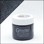 Angelus Glitterlites - 29,5 ml Glitter verf voor o.a. leer - Tuxedo Black