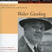 Walter Gieseking - Public performances and broadcasts / Gieseking