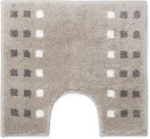 Casilin Brica - Antislip WC mat- Toilet mat met uitsparing - Zand - 60 x 55 cm