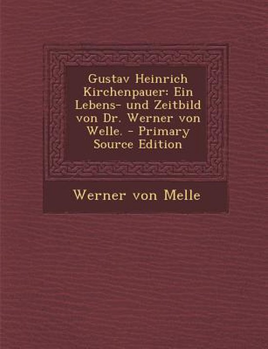 Gustav Heinrich Kirchenpauer - cover