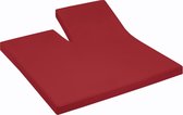 Damai - Hoeslaken split (tot 35 cm) - Katoen - 180 x 220 cm - Red