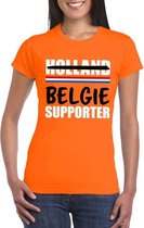 Oranje Belgie shirt voor teleurgestelde Holland supporters - Rode duivels supporter t-shirt L