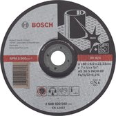 Bosch - Afbraamschijf gebogen Expert for Inox AS 30 S INOX BF, 180 mm, 22,23 mm, 6,0 mm