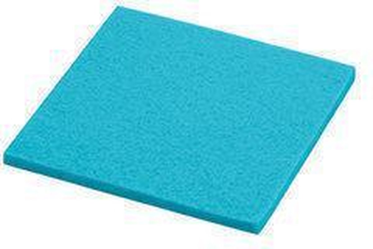 Daff Onderzetter - Vilt - Vierkant - 10 x 10 cm - Caribbean - Blauw