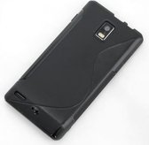 Huawei Ascend P1 Silicone Case s-style hoesje Zwart