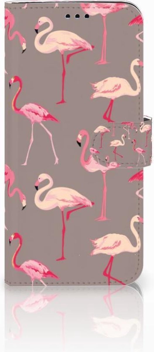 Samsung Galaxy S9 Plus Telefoonhoesje met Pasjes Flamingo