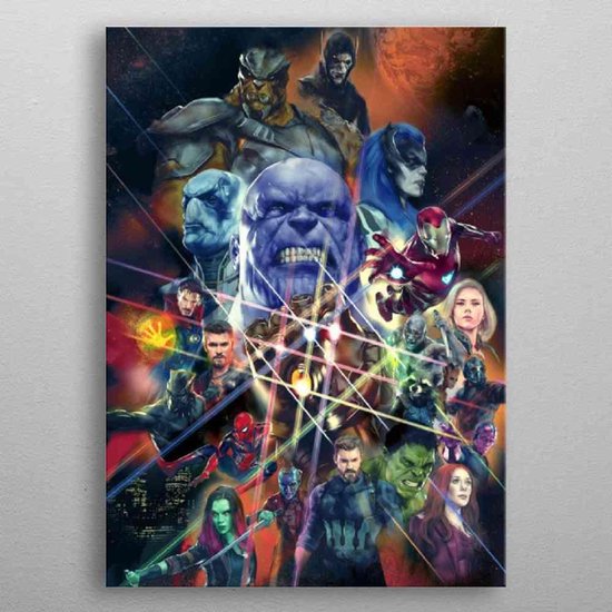 wij Wonder Brig Avengers: Infinity War - Poster displate metalen poster multicolours - 45 x  32 cm | bol.com