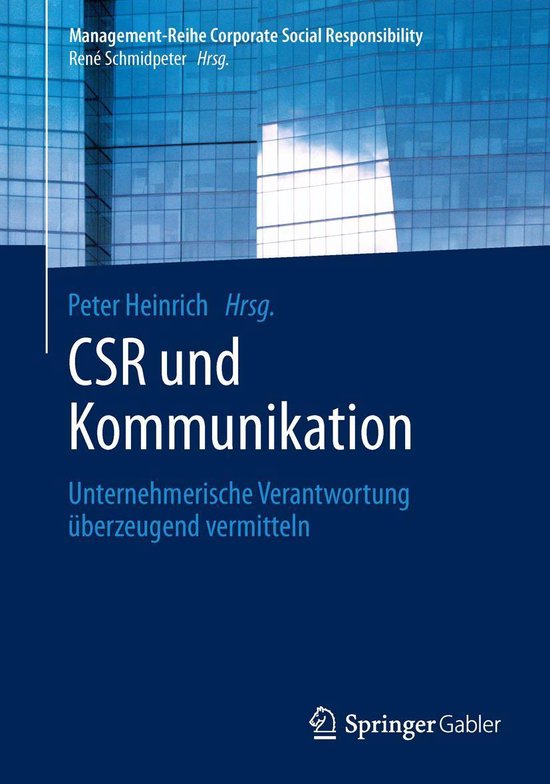 Management-Reihe Corporate Social Responsibility - CSR und K ... - cover