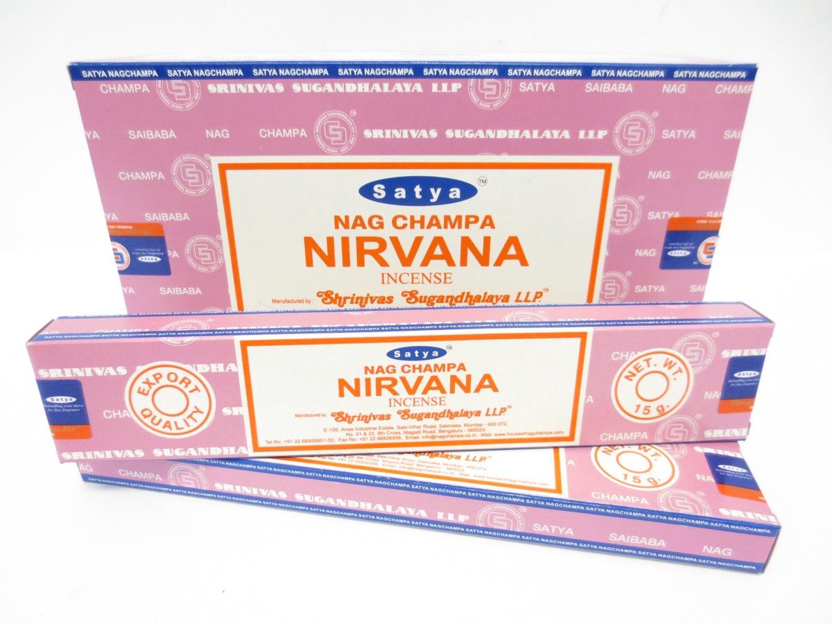 Satya Nag Champa Eastern Nirvana wierook 12 x 15 gram