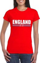 Rood Engeland supporter t-shirt voor dames M