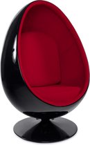 The "Egg" Chair (Zwart-Rood)
