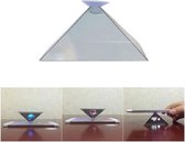 Support vidéo de projecteur Universal pour l'affichage en plastique de pyramide d'hologramme 3D de téléphone portable Smart