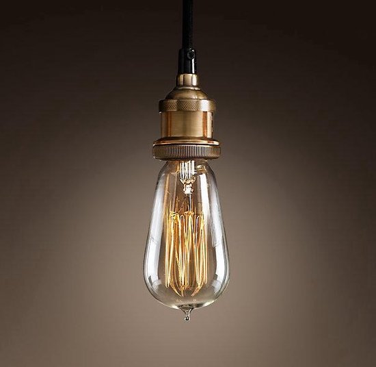 marionet vier keer dagboek Bulb - Industriële draad hanglamp met Edison Gloeilamp | bol.com