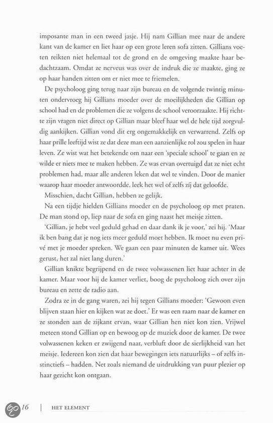 Tekstpagina over Gillian, haar psycholoog en haar kijk op het leven.