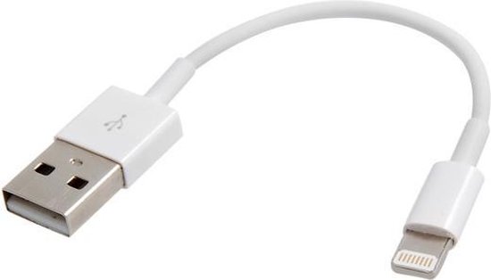 korte iphone kabel Bol Com Korte Lightning Compatible Naar Usb Kabel Wit korte iphone kabel