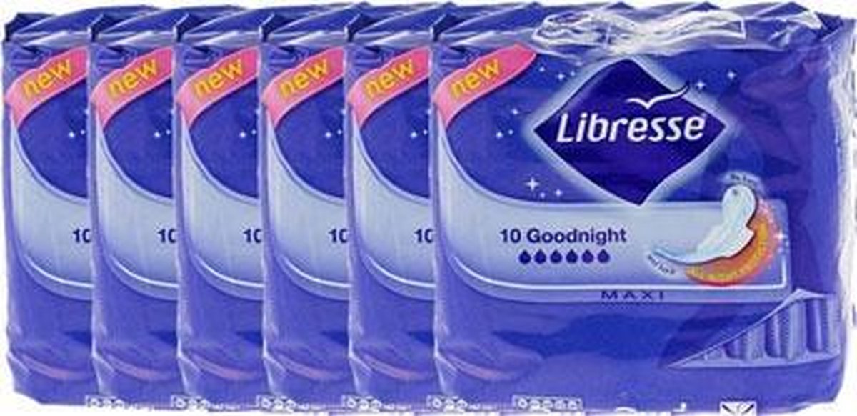 Libresse Maxi Goodnight - 6 verpakkingen op Prijzenvolger.com