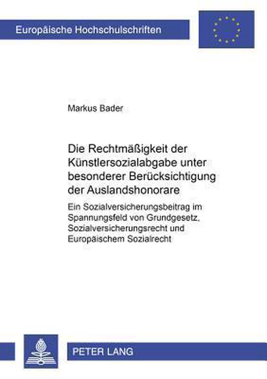 Europaeische Hochschulschriften Recht-Die Rechtmaeßigkeit D ... - cover