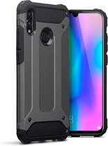 Huawei P Smart 2019 Rugged Case hoesje - CaseBoutique - Effen Grijs - Kunststof