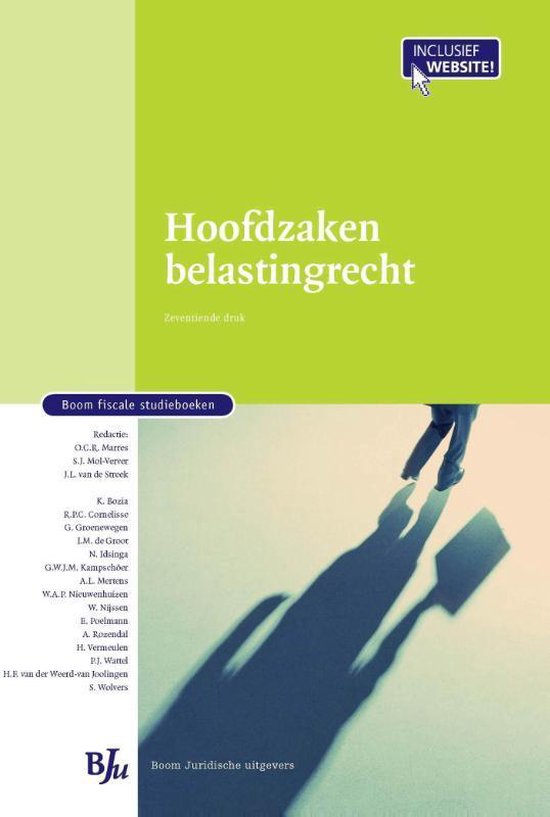 Boom fiscale studieboeken - Hoofdzaken belastingrecht - cover