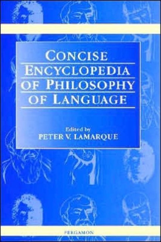 Concise Encyclopedia of Philosophy of Language - cover