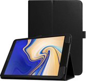 Leather Protective hoes voor Samsung Galaxy Tab S4 - zwart