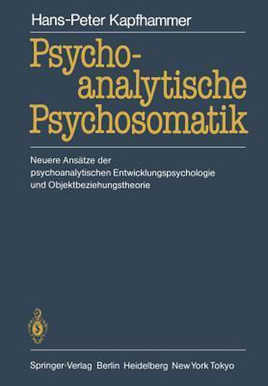 Psychoanalytische Psychosomatik - cover