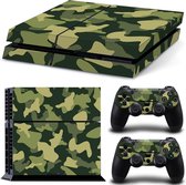 Army Camo / Groen Zwart - PS4 Console Skins PlayStation Stickers