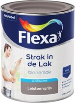 Flexa Strak in de Lak - Watergedragen - Zijdeglans - leisteengrijs - 0,75 liter
