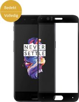 OnePlus 5 Full Screenprotector Transparant Zwart, Screen protector OnePlus 5 Transparant, Hoesje OnePlus 5, Case OnePlus 5, Tempered Glass Glasplaatje OnePlus 5, OnePlus 5 Cover