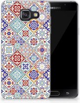 Geschikt voor Samsung Galaxy A3 2016 Uniek TPU Hoesje Tiles Color