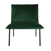 Kick fauteuil Velvet Lola - Groen