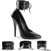 Devious Hoge hakken -38 Shoes- DOMINA-434 Paaldans schoenen Zwart