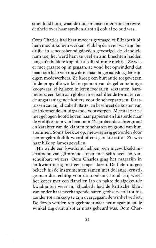 Pagina met tekst over Elizabeth Batts en haar ervaringen.