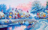 Diamond Dotz® Winter Village - Diamond Painting (87x58 cm)