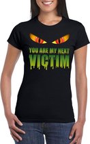 You are my next victim Halloween monster t-shirt zwart dames 2XL