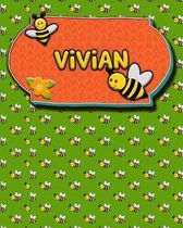 Handwriting Practice 120 Page Honey Bee Book Vivian