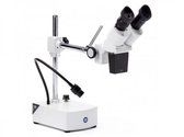 Stereo microscoop werkafstand (230 mm) 45° verrekijker, dioptrie aanpassing. objective 1x10x totale vergroting. 1W LED verlichting