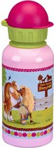 Paardenvrienden (Spiegelburg) Drinkfles 0,4l roze Mijn Kleine Ponyman