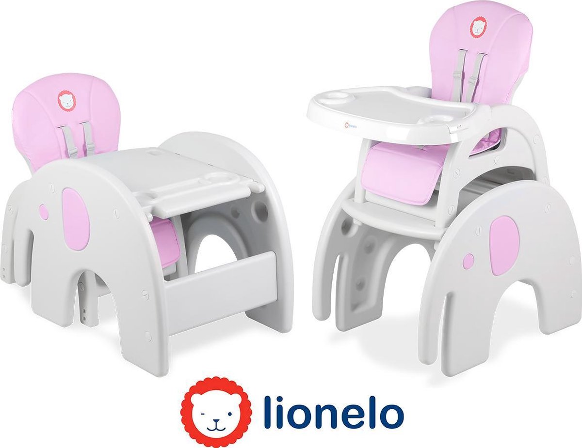 Lionelo Eli - 5 in 1 kinderstoel in drie kleuren met olifant design – LOELIOV - Lionelo