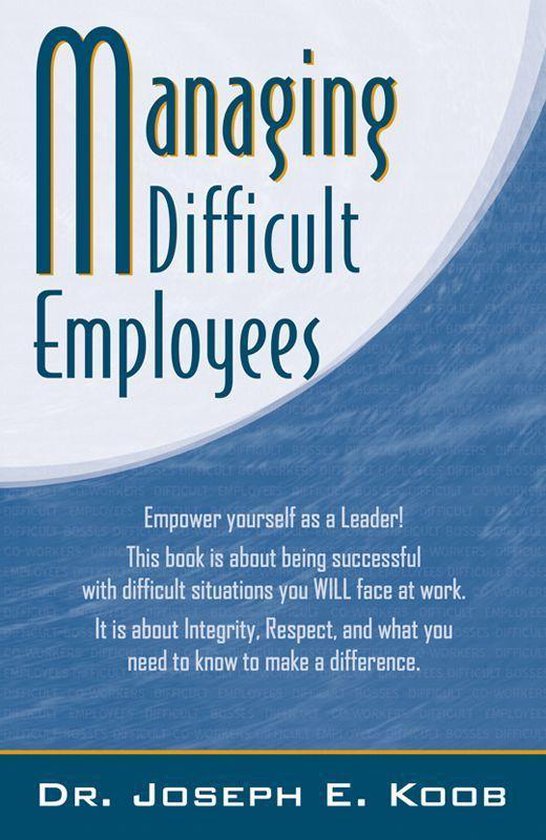 Managing Difficult Employees - cover