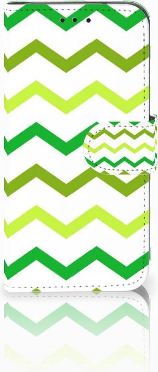 Samsung Galaxy S10e Telefoon Hoesje Zigzag Groen